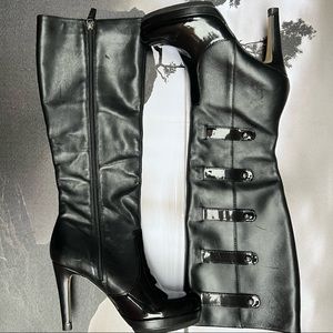 Franco Sarto Legion cadet heeled leather boots